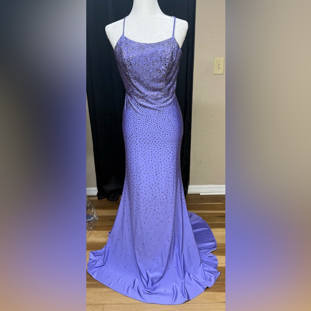 Faviana Sparkling Lavender Prom Dress Favianna NWOT SIZE 8